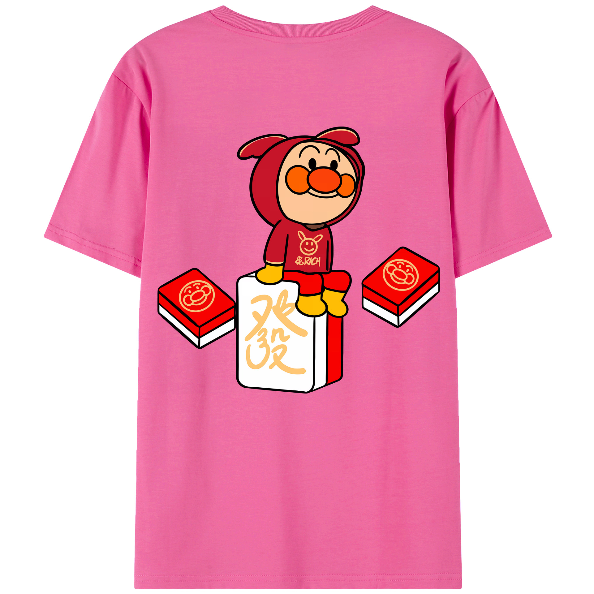 （画像用） アンパンマン Anpanman レディース半袖Tシャツ(バックプリント)